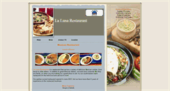 Desktop Screenshot of lalunamexicanrestaurant.com