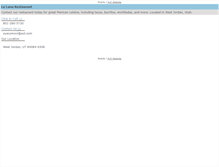 Tablet Screenshot of lalunamexicanrestaurant.com